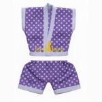 Beautiful Purple Color Cotton Summer Night Suit for Laddu Gopal