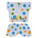 Multicolor Printed Cotton Summer Night Suit for Laddu Gopal