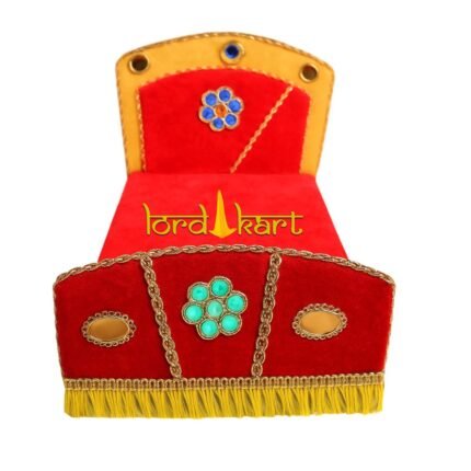 Beautiful Red Velvet Bed for Laddu Gopal Ji for Janmashtmi