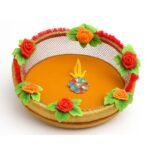 Decorative Yellow Tokri For Laddu Gopal