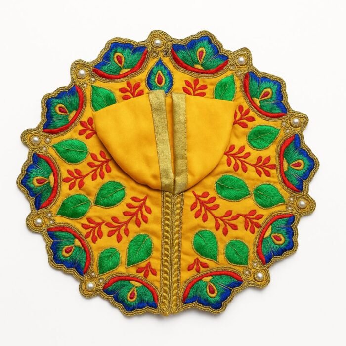 Krishna Janmashtami Fancy Kanha ji Poshak Yellow Color for Laddu Gopal - Image 1