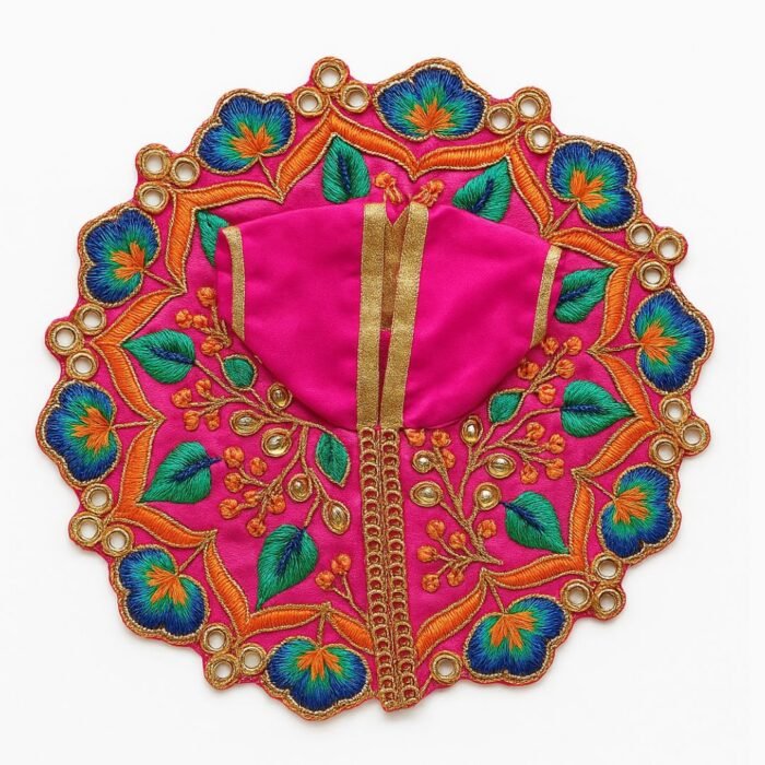 Krishna Janmashtami Fancy Kanha ji Poshak Pink Color for Laddu Gopal - Image 1