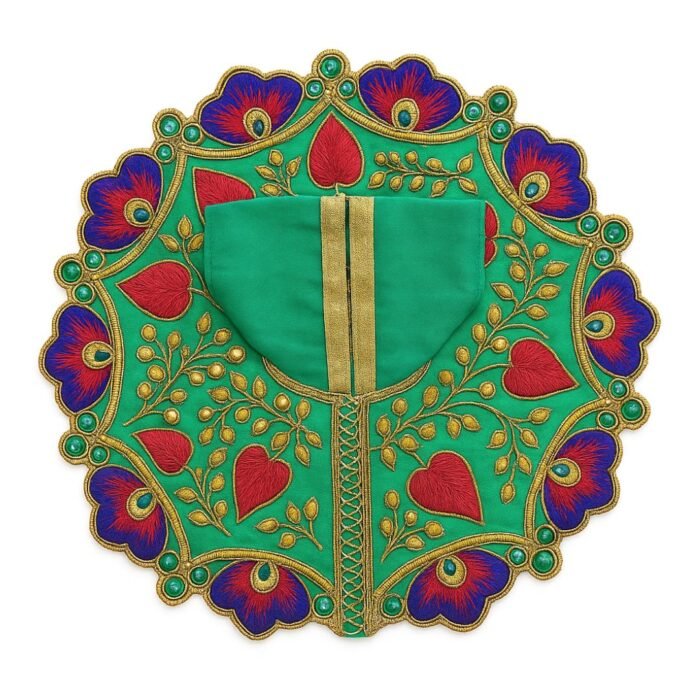 Krishna Janmashtami Fancy Kanha ji Poshak Green Color for Laddu Gopal - Image 1