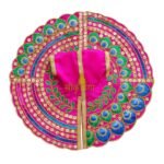 Meenakari Work Pink Colour Laddu Gopal Fancy Krishna Janmashtami Dress