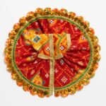 Lace Decorated Red Color Laddu Gopal Designer Summer Dress