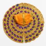 Meenakari Work Yellow Colour Laddu Gopal Fancy Krishna Janmashtami Dress