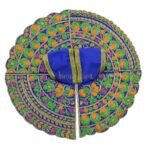 Meenakari Work Blue Colour Laddu Gopal Fancy Krishna Janmashtami Dress