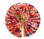 Mickey Mouse Printed Orange Color Silk Summer Poshak For Bal Gopal